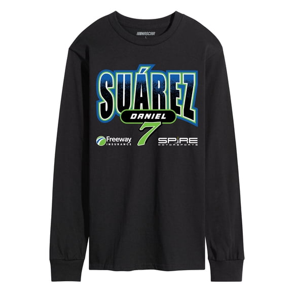 NASCAR - Daniel Suárez Spire No. 7 - Men's Long Sleeve Graphic T-Shirt