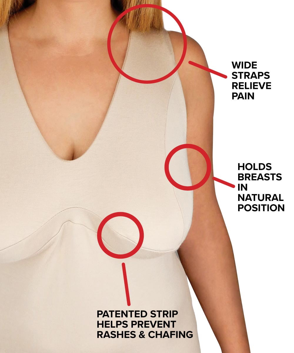 Women's Adaptive Wire-Free Bra Camisole by Breast Nest (Cups DD-HH