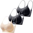thumbnail image 3 of Sleep Bras for Women! Audhol The Third Set of Strapless Women's Bras The Ice Comfortable Women's Bra The Thin Soft Bra The Transparent Back T Shirt Bra The Comfortable Brea Bras for Women Pack E M, 3 of 9