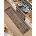 thumbnail image 5 of Frabe Non-Slip Kitchen Rug, Anti Fatigue Cushioned Comfort Mat with Vintage Design, Waterproof and Easy Clean Washable Floor Runner for Laundry Sink and Standing Desk, Khaki 24"x86", 5 of 10