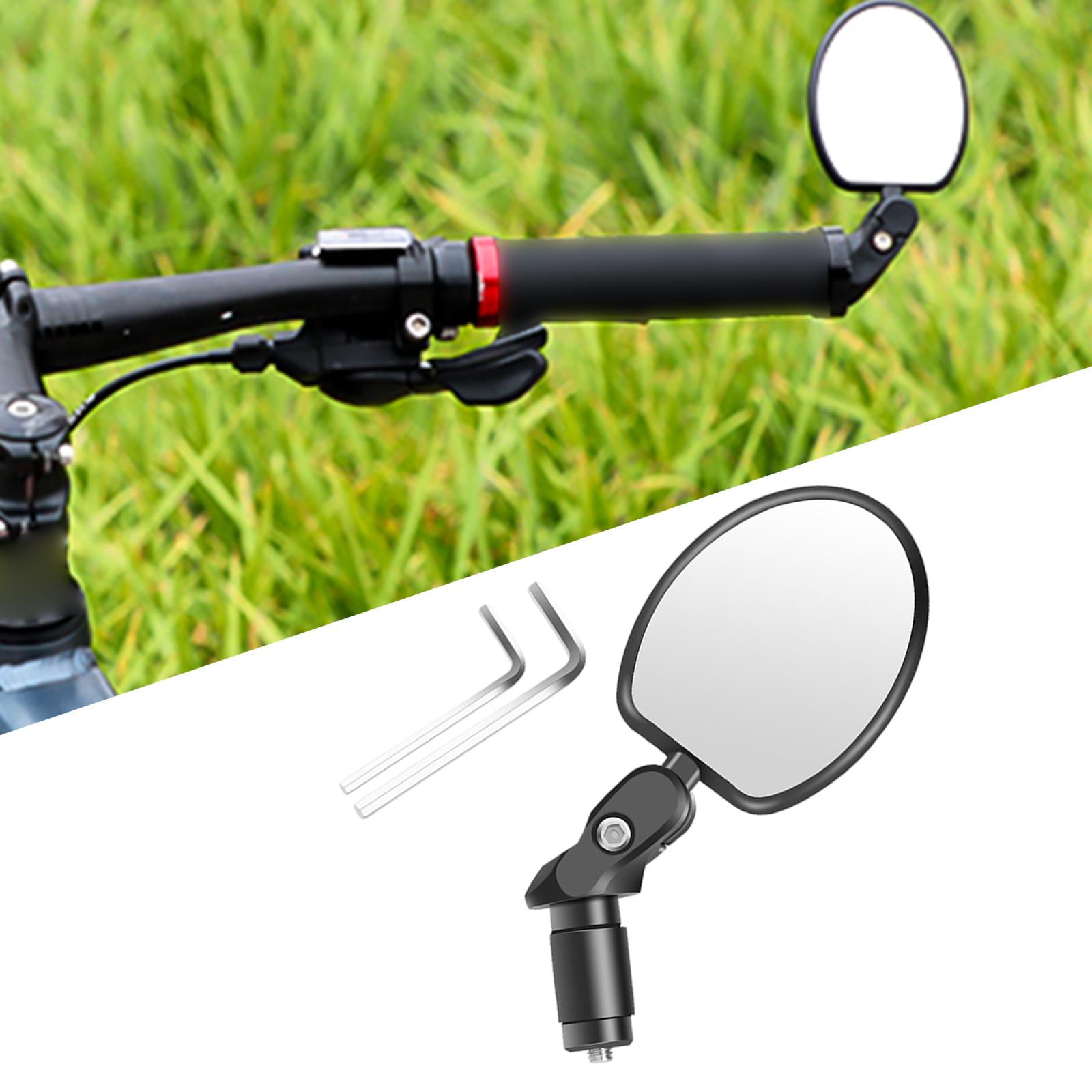 Road , Adjustable Wide-Angle ,Handlebar Mounted ,Rear Mirrors for Scooter, Outdoor Accessories, Bike Motorcycle Oval