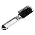 thumbnail image 4 of UPKOCH Foldable Airbag Comb Portable Travel Hair Brush with Mirror for Home Use Silver Compact Stylish, 4 of 8