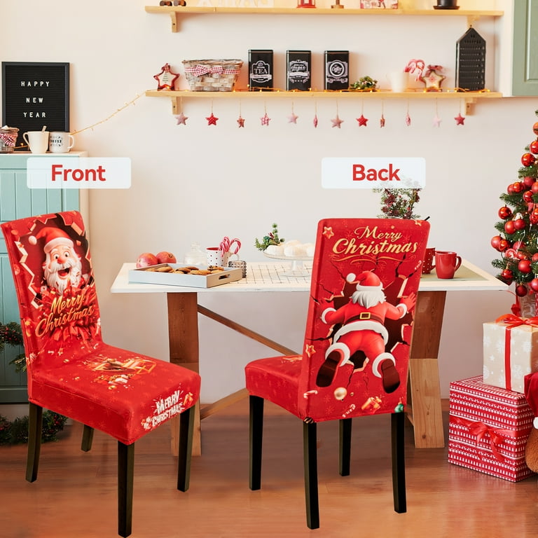 Christmas Decorations Christmas Dining Chair Covers CZL PCS