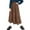 #9Khaki, variant on Byworldtasic Women's Embroidered Floral Corduroy Skirt High Waist Maxi Skirts A-Line Casual Long Skirt