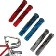 thumbnail image 3 of 2 Piezas Empuñaduras de Manillar de Bicicleta Manillar BMX Antideslizantes Tubo de Extremos con Bloqueo - azul negro Sunnimix  Empuñaduras de manillar, 3 of 8