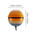 thumbnail image 4 of Miangastore 3Pcs Wedding Aluminum Film Balloons Earth Pattern Balloons Party Decorative Prop, 4 of 8