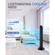 thumbnail image 4 of Ventilador de torre con control remoto, ventilador oscilante G-Ocean de 45 pulgadas, ventiladores sin aspas con temporizador de 24 horas, 3 velocidades, 3 modos, pantalla LED, ventilador de piso de pi, 4 of 5