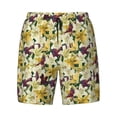 thumbnail image 4 of Lsque Mens Swim Trunks Lilies Flowers Pattern - Bathing Suit Compression Liner - Beach Swim Shorts Swimwear - (S-3XL) - Stretch Quick Dry -X-Large, 4 of 9