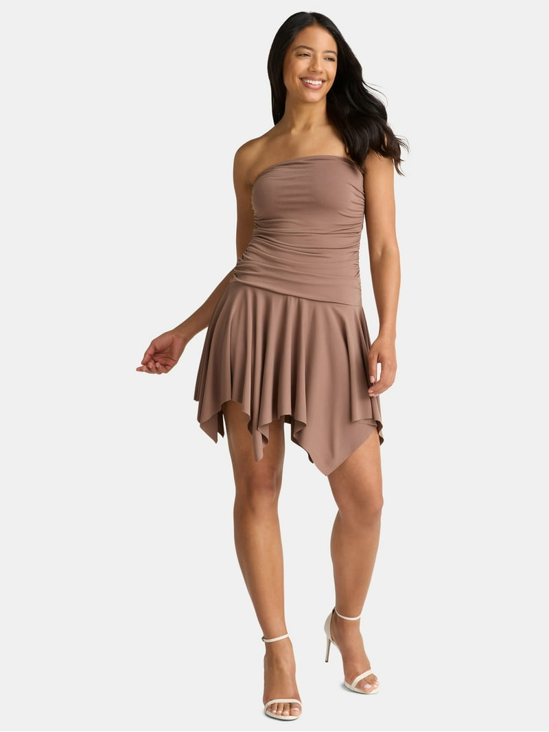 forbidden city ruched dress City Chic Women's Plus Size Maxi Dress