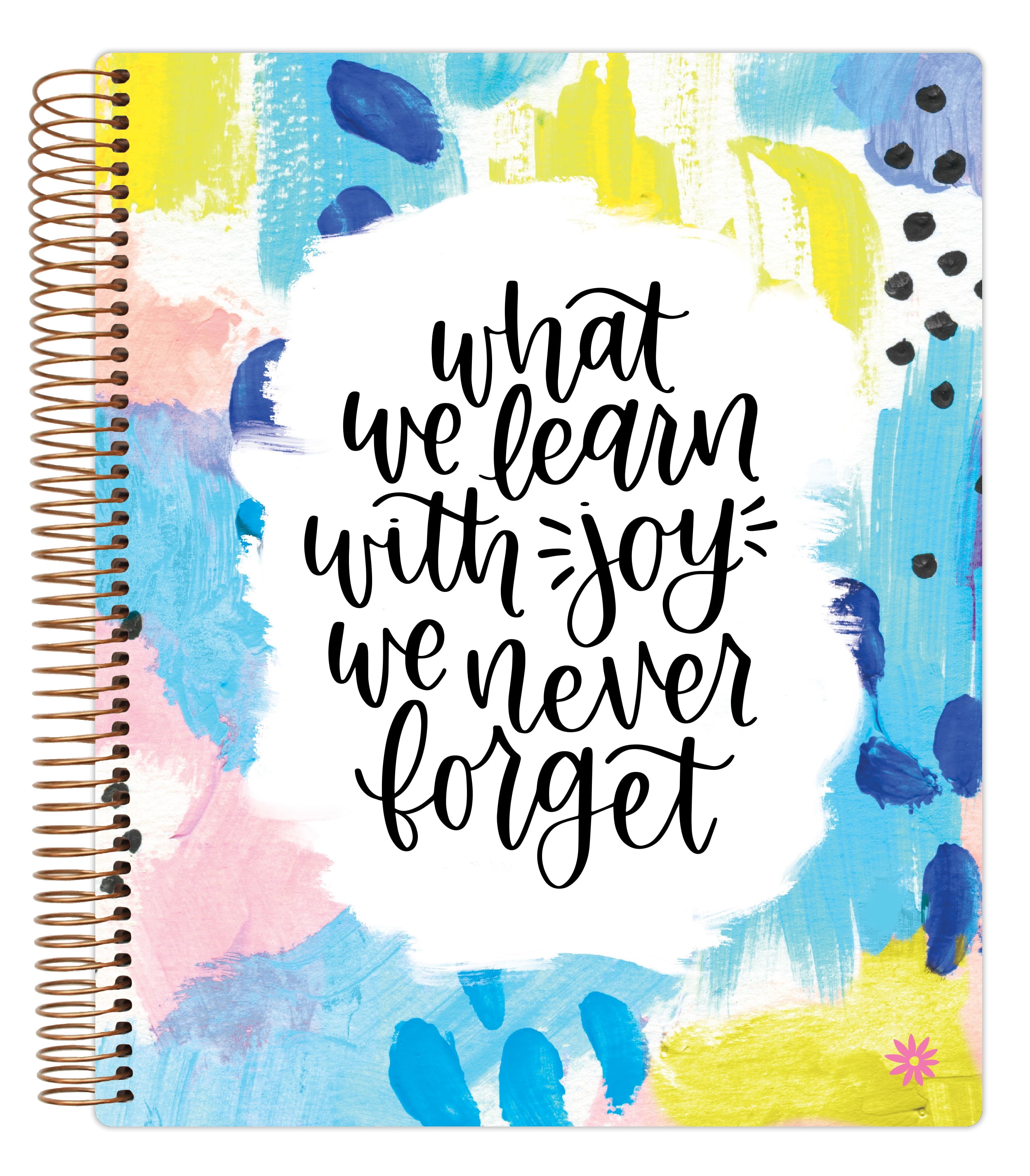 Undated Teacher Planner & Calendar, Learn With Joy - bloom