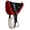 Black Red, variant on Horse Western Fleece Padded Bareback Saddle Pad w/ Cinch Stirrups 39160