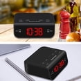 thumbnail image 2 of Reloj Despertador Digital Led Radio Led Rojo Pantalla De Tiempo Reloj Moderno Radio Fm Alarma Dual Zumbador Snooze Sleep Radio Enchufe De La Ue Minnieouse EL011790-00, 2 of 5