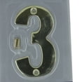 thumbnail image 2 of 3" Brass Numbers Mailbox House Door Numbers #3, 2 of 2