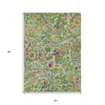 thumbnail image 3 of HomeRoots 588607 5 x 8 ft. Paisley Washable Indoor & Outdoor Rectangle Area Rug, Fern Green & Artichoke Green, 3 of 5