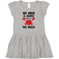 thumbnail image 3 of Inktastic Mimi and Pappy Love Me Girls Baby Dress, 3 of 5