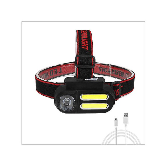 Linterna Frontal, Potente Linterna Frontal LED Recargable por USB, Súper Brillante con Sensor de Movimiento, Correr/Pesca/Camping/Senderismo