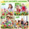 thumbnail image 6 of UUSUOO Flower Building Set for Kids,136 PCS Flower Garden Building Toys for Girls Ages 3-8,Educational Stem Toy Build Flower Garden with Storage Box,Kids Toddler Birthday Gift Ideas, 6 of 7