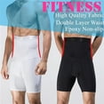 thumbnail image 3 of Men'S Compression High Waist Boxer Shorts Tummy Slim Body Shaper Fitness Girdle Pants, 3 of 6
