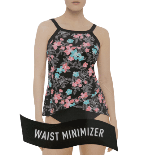 konsonant Bugt Herre venlig Christina Swimwear Waist Minimizer Floral Tankini Top Women's Size XXL -  Walmart.com