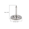 thumbnail image 2 of Uxcell 0.43''x0.59'' Clavos de tapicería con cabeza plana para muebles, tono plateado de hierro, 100 piezas, 2 of 5