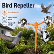 Birds Reflect Deterrent Visual Bird Scarer Outdoor Control Devices Repeller for Seagull Pigeon Harmless Wind Driven Solar Audio Yard Farm Decor