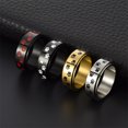 thumbnail image 5 of Bague de Mariage de style Griffe de Chien Filature en Acier Inoxydable, 5 of 5