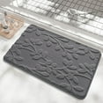 thumbnail image 5 of sruoe Bath Rugs, Bath Mats for Bathroom Floor, Bathroom Rugs, Non Slip WaterAbsorbent Stain Resistant Bath Mats, Polyester Mat, Bathroom Door Mat Household Use, Dark Grey, 5 of 6