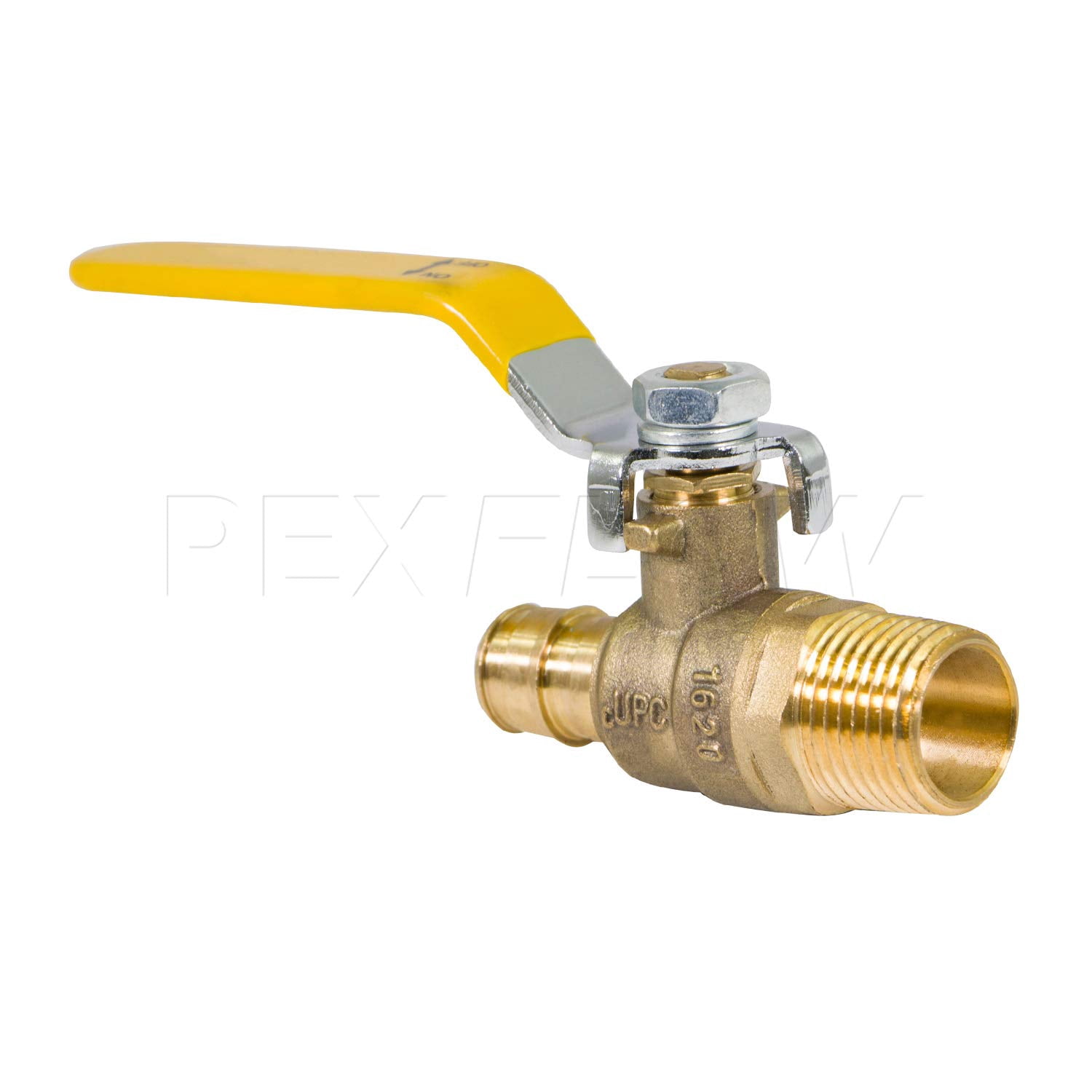 Heavy Duty Brass Full Port PEX Ball Valve with 1/2 in. MIP x 1/2 in. PEX Connections (10 Pack)