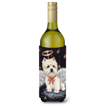 Carolines Treasures PPP3123LITERK 24 oz Westie Christmas Angel Wine Bottle Hugger