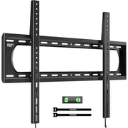 monTEK Heavy Duty Fixed TV Wall Mount for 60–120" TVs – Ultra Slim 1.3" Low Profile, Supports Up to 300 lb, Quick-Release Lock, Fits 16"/18"/24" Studs, Max VESA 900x600