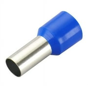 Baomain AWG 6/16.0mm Wire Copper Crimp Connector Insulated Ferrule Pin Cord End Terminal E16-12 Blue Pack of 100