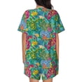thumbnail image 4 of Womens Pajama Sets With Pocket, Turtles Lounge Sets Short Sleeve Sleepwear PJ Sets for Women, 4 of 6