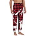 thumbnail image 4 of Kdxio Christmas Buffalo Plaid Pattern Joggers,Sweatpants for Men with Pockets-X-Large, 4 of 5