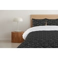 thumbnail image 4 of Ambesonne Damask Down Alternative Quilt Comforter, Floral Boho Neutral Simple, Twin, Charcoal Grey Grey Teal, 4 of 5