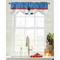 thumbnail image 3 of Sport Hockey Stadium Retro Window Valance Curtain Kitchen Cafe Short Curtains Living Room Tie-Up Valance Curtain, 3 of 6