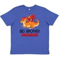 thumbnail image 3 of Inktastic Big Brother Cute Red and Orange Dragon Youth T-Shirt, 3 of 5