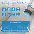 thumbnail image 3 of 14000 BTU Portable Air Conditioner 750 sq ft 3-in-1 AC Unit with Cooling Dehumidifier Fan Modes, Remote, 24H Timer, Installation Kit for Home Office Dorm, 3 of 16