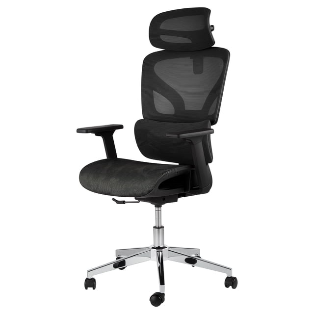 Ergonomic Mesh Office Chair with Lumbar Support and Headrest, High Back Desk Chair with 4D Armrests, 350lbs Capacity for Home Office, Gaming and Study