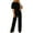 Y-483 Black, variant on Black Women Tie Knot Straight Leg Basic Long Leg Coveralls Pants One Piece for Women Spandex Fall Winter Pants 2026 Clothing Country Concert Y2K L