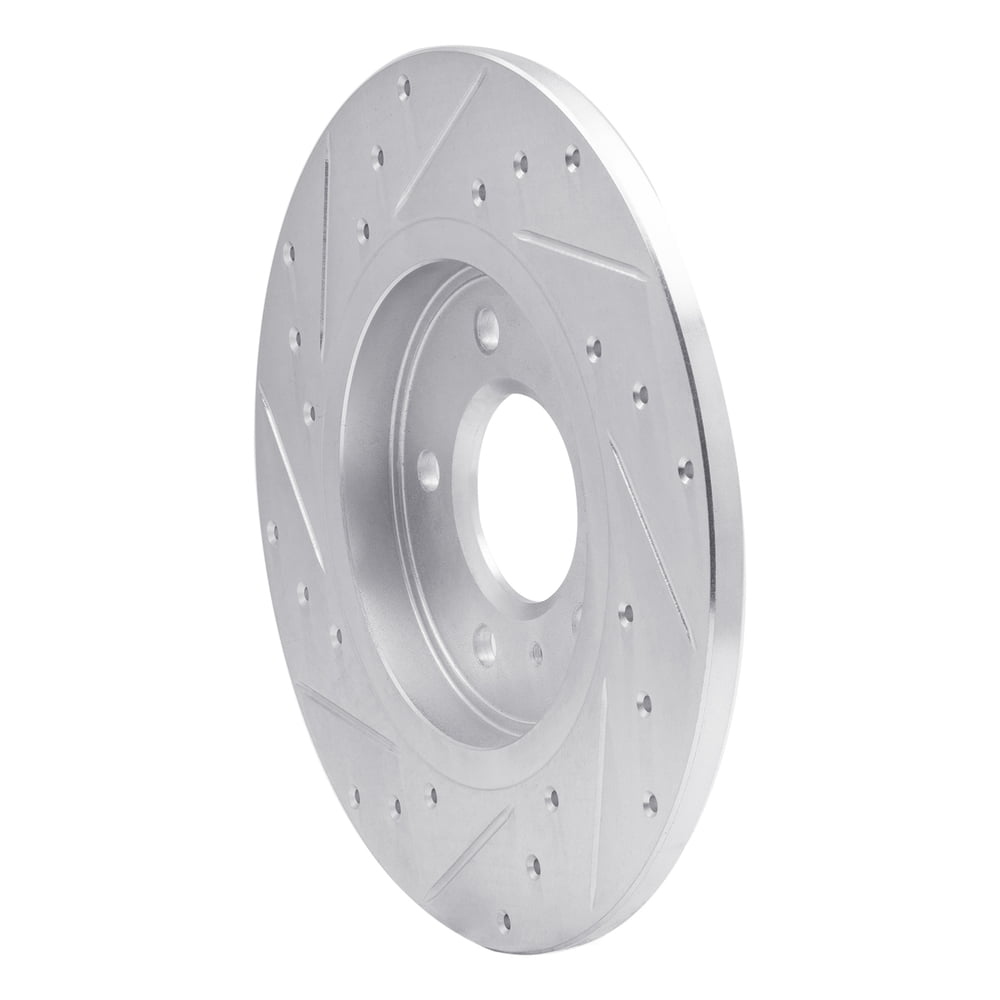 Dynamic Friction Company 631-52025R DFC Brake Rotor - Drilled And Slotted - Silver