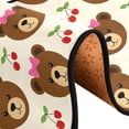 thumbnail image 5 of Dailycode Hallway Runner Rug 2x6 Non Slip Absorbent Soft Floor Mat for Home Kitchen Bedroom Entrance Bear Bow Cherry, 5 of 7