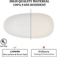 LIGMIRR 55 inch Stone Resin Freestanding Bathtub, Gracefully Egg Shaped