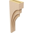 thumbnail image 5 of 5"W x 10"D x 30"H Thin Rockford Rough Cedar Woodgrain TimberThane Corbel, Primed Tan, 5 of 6