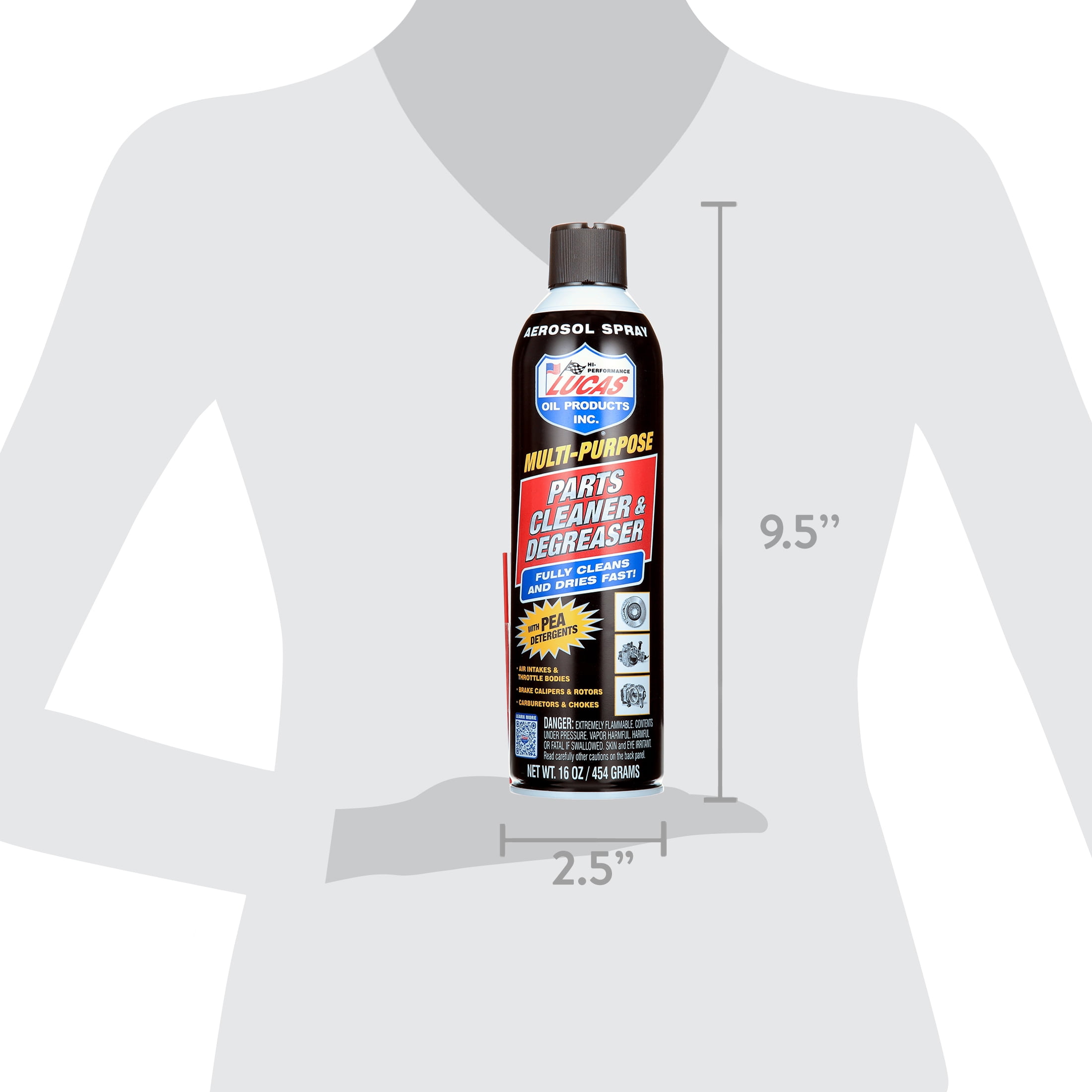 (24 pack) Lucas Oil 11115 Multi-Purpose Parts Cleaner and Degreaser Aerosol 16 Ounce