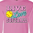 thumbnail image 4 of Inktastic Live Love and Softball Long Sleeve T-Shirt, 4 of 5