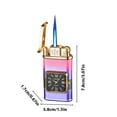 thumbnail image 2 of Wadada Windproof Lighter, Vintage Lighter with Watch, Jet Torch/Soft Flame Switchable Lighter, Cool Lighter with Adjustable Flame Dial, Butane Refillable for Men/Husband (Fuel Not Included), 2 of 9