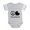 Heather Gray, variant on CafePress - FIN Peace Love Pekingese - Cute Infant Baby Football Bodysuit