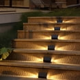 thumbnail image 4 of Solar Fence Light Outdoor,Waterproof Garden Wall and Stair Step Light for Courtyard,Patio and Home Fence Decoration House Decor, 4 of 6