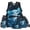 Blue Water Axolotl, variant on Boys Cool 17 Inch Backpack Set, 4 Piece Galaxy Wolf Print School Bookbag with Lunch Box, Water Bottle Holder and Pencil Case, Kids School Bag for Elementary