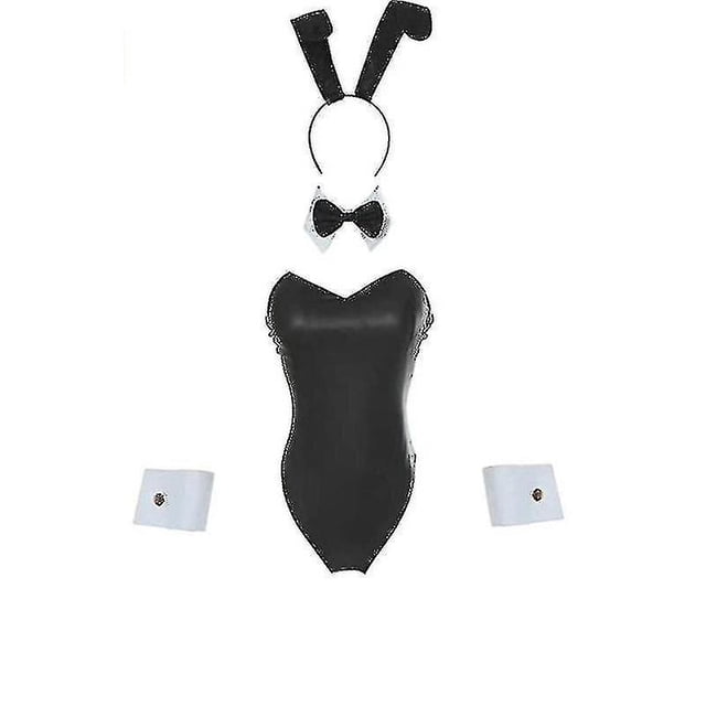 Disfraz de conejita para mujer, traje Senpai de conejita, falda, cuello, anillos en la manga y talla Ar para todos-AM